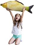 XIGUI 31 Inch Giant 3D Soft Fish Cushion Carp Plush Pillow Plush Throw Pillow, Home Ddecoration Kids Pillow Gift Stuffed Animal Toy