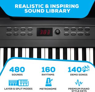 Alesis 88-Key Digital Keyboard Piano – Full-Size Electronic Piano