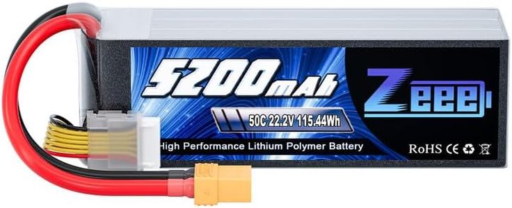 Zeee 22.2V 50C 5200mAh 6S Lipo Battery with XT90 Plug Compatible for DJI Airplane RC Quadcopter Helicopter Car Truck Boat Hobby