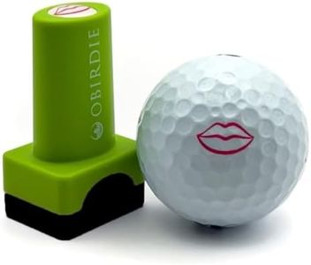 Obirdie Self-Inking Golf Ball Stamp | Chic & Fun Golf Ball Stamper | Fast-Drying, Waterproof Golf Ball Marker Stamp | Reusable Golf Accessories for Women | Golfer Gifts | Golf Gadgets (Lips)