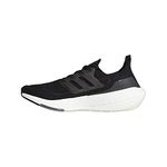 Adidas Men's Ultraboost 21 Running Shoe, Black/Black/Grey, Numeric_9