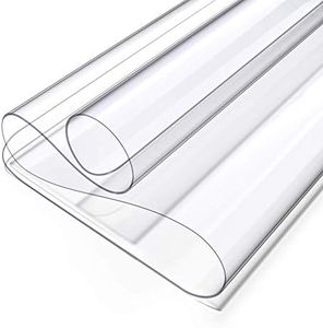 Oterri Clear Writing Desk Pad, 36’’x60” Heat Resistant Waterproof PVC Round Edge Durable Desk Protect Mat, Anti-Static Writing Mat Table Protector