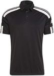 adidas Men's Squadra 21 Polo Shirt, Black/White, 3XL