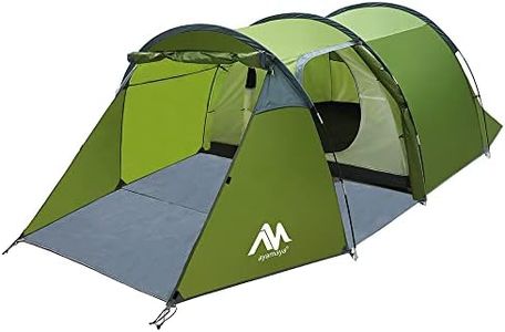 AYAMAYA Backpacking Tents for 1/2/3 Person, Lightweight Waterproof Camping Tunnel Tent with One Removable Bedroom & Vestibule Footprint, Ideal for 1-3 People Motorcycle Bikepacking Survival Expedition