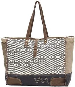 Myra Bags X Design Large Weekender Upcycled Canvas Bag S-0954