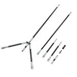 SHARROW Archery Carbon Bow Stabilizer Combo System Balance Rod Main-Bar+Side-Bar+Extend-Bar+V-Bar for Compound Bow Recurve Bow Shooting Balance (PR601, 30")