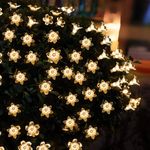 Gesto Serial String Lights for Decoration - 14 LED Crystal Lily Flower Fairy Lights Indoor Outdoor for Home Decoration, Christmas Decor, Diwali Decoration,Mandir Decor,Pooja Room Decor (Warm White)