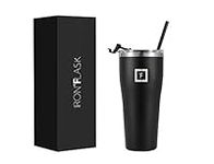 IRON °FLASK Insulated Rover Tumbler w/Lid & Straw - 32 Oz Leak Proof & Stainless Steel Bottle for Hot & Cold Drinks - Coffee Travel Mug, Water Metal Canteen, Thermal Cup