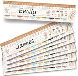 25 Boho Desk Name Plates for Classroom - Classroom Name Tags for Desk, Desk Name Tags for Classroom, Student Name Tags for Desks, Student Name Plates for Desks Classroom, Name Plate for Desk Kids