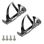 2pcs Carbon Fibre Water Bottle Cages Black For Cycling Road Bike Bicycle MTB