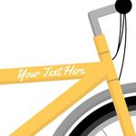 Custom Text Your Name Bike Frame Sticker Decal Personalised Bicycle Lettering | Choose from 30 Fonts and 17 Colours