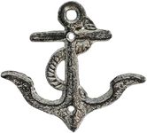 Decorative Anchor Wall Hook, 5" Tal