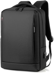 Mixroom - Zaino Porta PC Uomo Borsa per Computer Portatile Custodia Laptop Notebook 15.6" Con Attacco USB Casual Scuola Viaggio Z33 Nero