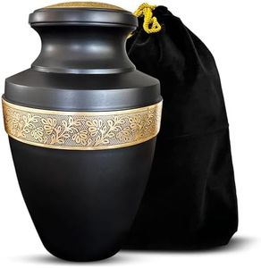Toseng Urnas para cenizas de cremación, urnas decorativas para cenizas para adultos, machos y mujeres, urnas funerarias grandes, urnas funerarias de aluminio, urna griega para hombres y mujeres con