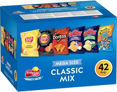 Frito-Lay Variety Packs Classic Mix Flavoured Snacks, 42 bags (42 x 28g)