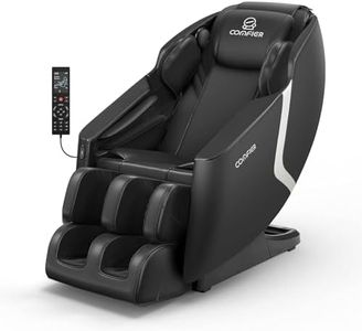 COMFIER Full Body Massage Chair, Massage Recliner Chair, 4D Shiatsu Deep Tissue Massage Chair, 6 Auto Program, Zero Gravity & Heating & Air Compression & Foot Massage (Black)