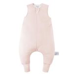 BubblePanda Rayon Made from Bamboo Toddler Sleep Sack with Feet 6-12 Months 1.0 Tog Ultra Soft Toddler Sleeping Sack Baby Sleep Bag Walker Quilted Wearable Blanket with Legs 2-Way Zipper Lightweight