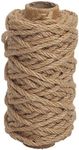 Tenn Well Strong Natural Jute Twine 4mm Thick 66 Feet Long Jute String Rope Roll for Garden Arts & Crafts Home Decor Packaging