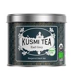 KUSMI TEA, Earl Grey - Loose Leaf Tea Tin - Organic Earl Grey Black Tea - Flavored with Bergamot Essential Oil From Italy, 100g