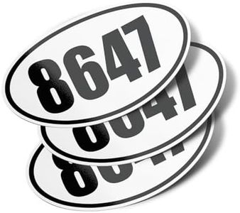 8646 Political Oval Vinyl Bumper Stickers (3 Pack)