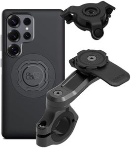 Quad Lock Motorcycle Handlebar Mount PRO Kit with Vibration Dampener and MAG Phone Case for Samsung Galaxy S25 Ultra