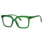 Eyekepper Oversize Reading Glasses for Women Large Frame Readers - Green +1.25