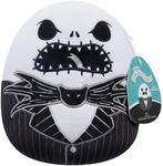 Squishmallows Original 8-Inch Angry Jack Skellington - Nightmare Before Christmas - Official Jazwares Halloween Plush - Collectible Soft & Squishy Stuffed Animal Toy - Gift for Kids, Girls & Boys