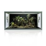 Phailozoo 50 Gallon Reptile Terrarium, Snake Tank with Front Opening for Easy Maintenance, Leakproof Bottom & Top Screen Ventilation, Reptile Habitat 36''x18''x18''