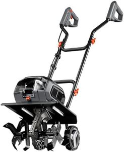 40V Cordless Tiller Cultivator Compatible with Dewalt 20V Battery(Tool Only), Electric Garden Tiller w/175 RPM, 16 Steel Tines, 14.2" Tilling Width, 8.7" Depth, Safety Lock, Portable Rototiller