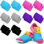 Jiuguva 10 Pairs Dance Shoe Covers Over Sneakers Shoe Covers for Dancing on Smooth Floors Dance Shoe Covers Shoe Socks for Women Ballet Dancers and Turns on Wood Floors