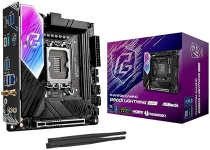 ASRock Phantom Gaming B860I Lightning WiFi 6E Intel Core Ultra B860 LGA1851 DDR5 9333 MHz 128GB M.2 Mini ITX Motherboard Thunderbolt SATA3 6.0 Gb/s PCIe 5.0