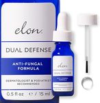 Elon Dual Defense Anti-Fungal Formula | 25% Undecylenic Acid | Treat & Eliminate Nail Fungus | Dermatologist & Podiatrist Recommended