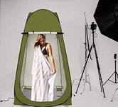 Bhadani Sales Foldable Cloth Changing Tent and Wedding Photoshoot or Toilet Tent for Camping, Hiking and Picnic | 1-Person, 190 cm, Green with Silver Coat Inside |