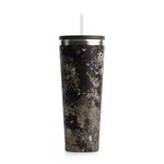 RTIC 28oz Everyday Tumbler Insulated Stainless Steel Portable Travel Coffee Cup with Straw, Spill-Resistant Lid, BPA-Free, Hot and Cold Drink, Olive Midnight Camo