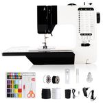 SMOCTAR Sewing Machine with Extension Table, Portable Mini Sewing Machine for Beginners and Kids, Electric 38 Stitching Sewing Machine for Adults Adjustable Speed with Foot Pedal & Sewing Kit