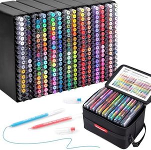 Joyask Gel Pens For Coloring, 252 Pack Colored Pens for Black Paper & White Paper, 0.6MM Fine Point Pens for Coloring, Writing, Drawing, Journaling, Note Taking, Office, Home