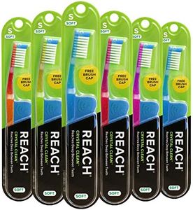 Reach Crystal Clean Toothbrush Soft Bristles 1 Count, (Pack of 6)