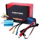 HobbyPark 2435 4800KV Brushless Motor and ESC Combo 25A Electric Speed Controller for Traxxas 1/18 LaTrax Teton Desert Prerunner Rally, 1/16 Revo RC Cars Trucks