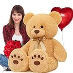 MorisMos Big Tan Teddy Bear Stuffed