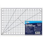 U.S. Art Supply 12" x 18" White/Blue Professional Self Healing 5-6 Layer Double Sided Durable Non-Slip Cutting Mat Great for Scrapbooking, Quilting, Sewing and all Arts & Crafts Projects