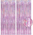 Pink Tinsel Curtain Party Backdrop 