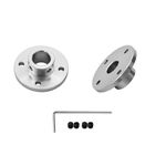 2Pcs 16mm Aluminium Alloy Flange Coupling Connector, Rigid Guide Model Coupler Accessory, Shaft Axis Fittings for DIY RC Model Motors