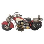 Carina's Collection Red Motorcycle Vintage Metal Model