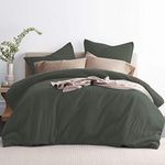 Plain Flannelette Duvet Cover & Pillowcase 100% Brushed Cotton Royal Luxury Collection Quilt Sets With Matching Pillow Cases Super Soft Natural (Charcoal - Single) 135 x 200 cm