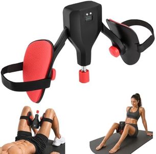 Adjustable Kegel Master Trainer with Resistance Bands - Pelvic Floor, Thigh, and Hip Trainer for Men and Women, 22-77lbs Resistance, Ergonomic Home and Office Fitness Device. (Black with Counter)
