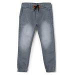 Urbano Juniors Boys' Mid Rise Slim Fit Joggers (junhpsjoggerboy-lgrey-13-14_Light Grey_13-14 Years)