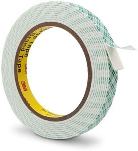 3M Double Sided Foam Tape 0.5" x 10Ft, Double Coated Urethane Foam Tape Adhesion Polyurethane for Bonding Attaching Mounting Interior Signage Nameplates DIY Card, 1 Pack, White