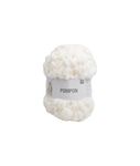 Rico Design pompon (pompom) cream yarn 001 200g - scarf yarn