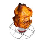 CAMPINGMOON Beercan Chicken Holder Rack Stainless Steel Chicken Roasting Rack Stand for Grill Smoker BBQ-19