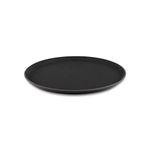 Tuffgrip Super Plastic Rubberized Anti-Skid, Non-Slip Food Tray, Round, 14" / 35cm Diameter, Black